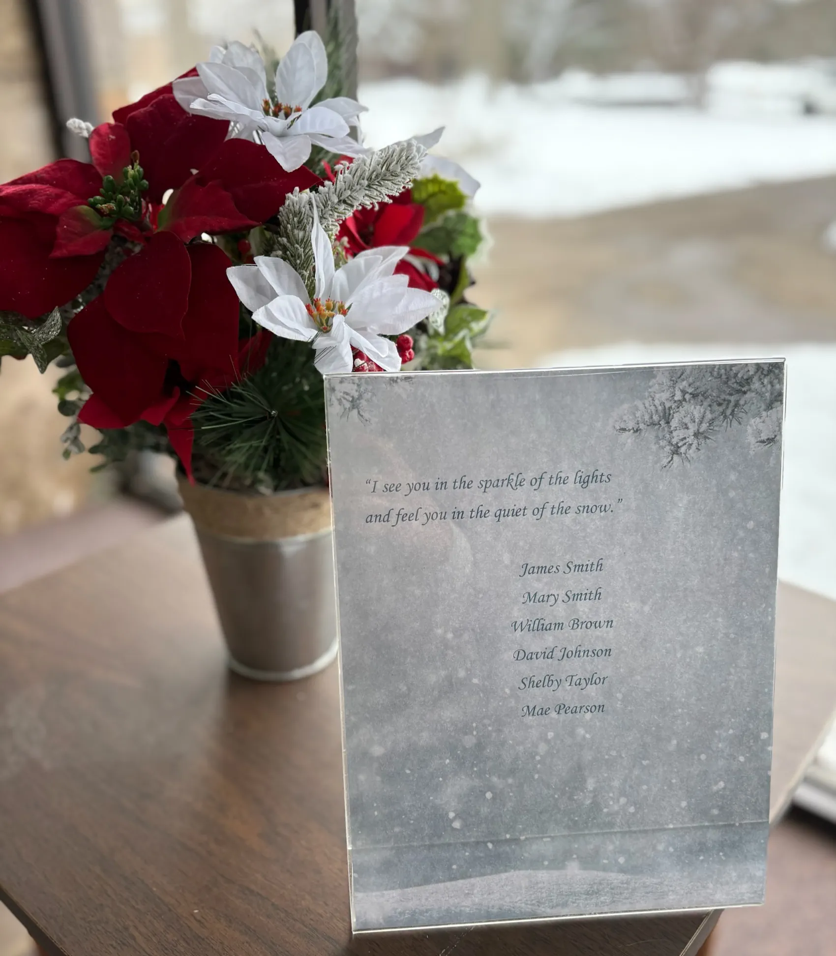 Winter Holiday Dedications